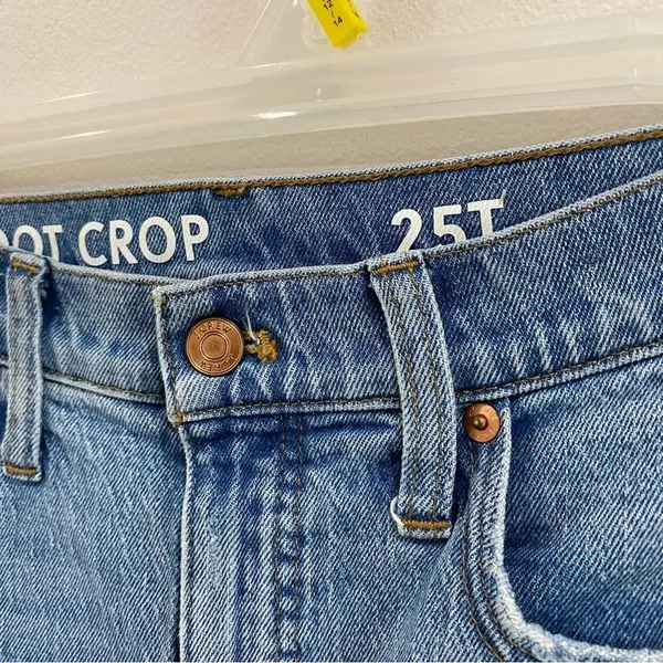 J.Crew Tall 25T Distressed Demi-Boot Crop Jeans Lyocell Stretch‎ BH773 - Image 3