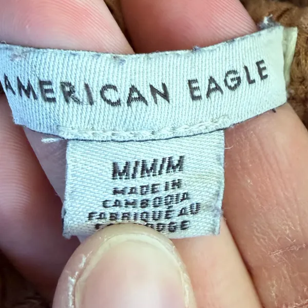 American Eagle Womens Brown Floral Crop Top - Image 3