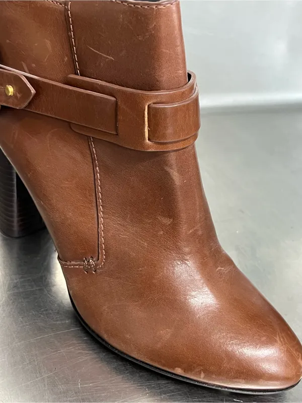 Tory Burch Almond Brown Colton 85mm Galleon Leather Bootie - Size 8 - NWT. - Image 13