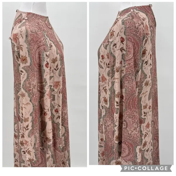All Saints Susannah Cascade Maxi Dress Removable Sleeves Boho Floral US Size 0 - Image 10