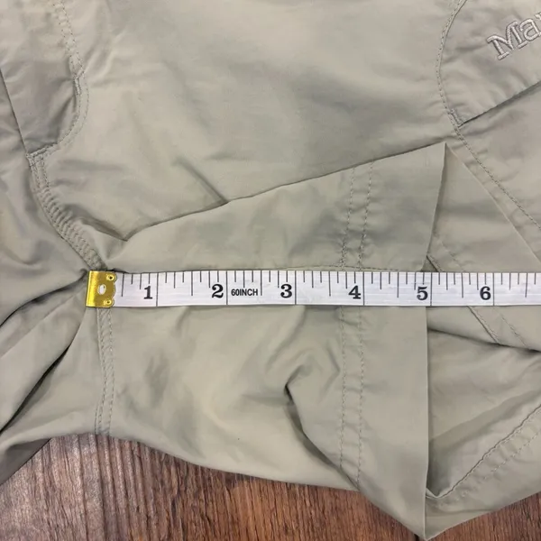 Marmot Shorts Women's 10 Tan Utility Hiking Outdoor Stretch Pockets 5" Inseam - Image 10