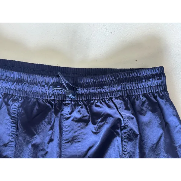 Victoria's Secret PINK Navy Blue Cargo Track Pants Parachute Wide Leg Large - Image 4