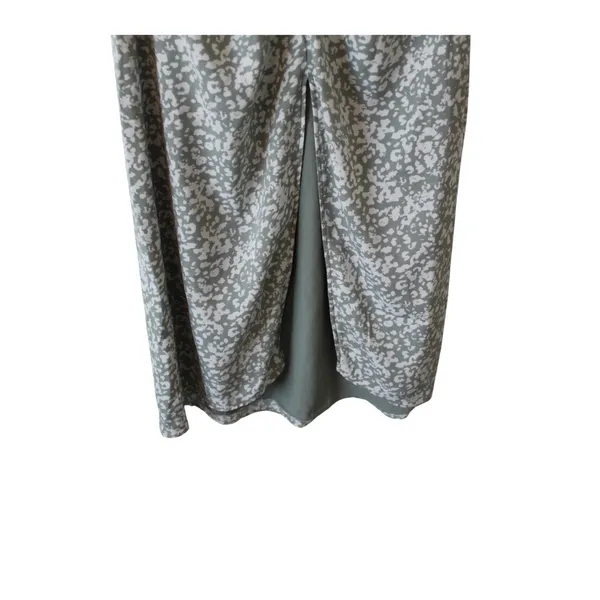 Abercrombie & Fitch Front Slit Skirt Green/White‎ Women's Size Small - Image 3