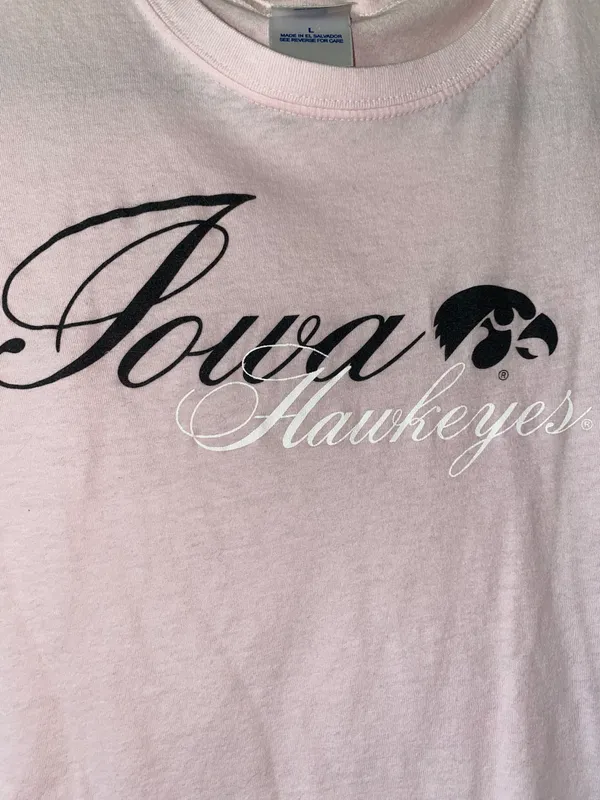 Soffe Pink Iowa Tee - Image 2