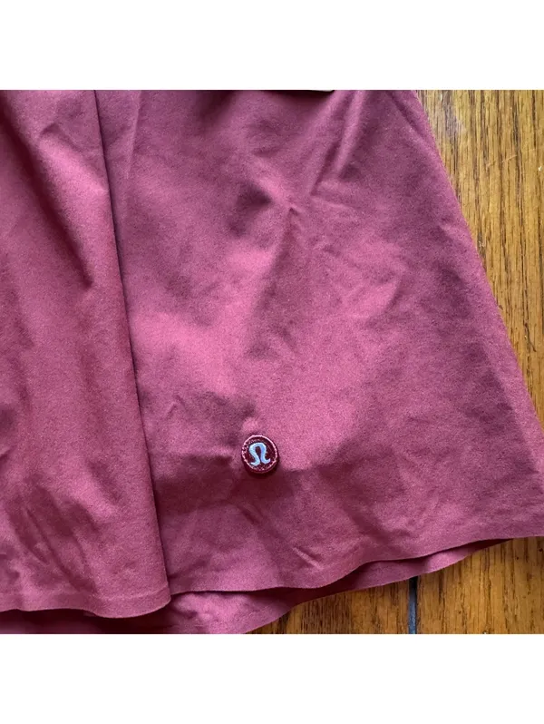 Lululemon A-Line Side-Pleat Tennis Skirt High Rise Cranberry Charm Size XL NWT - Image 3