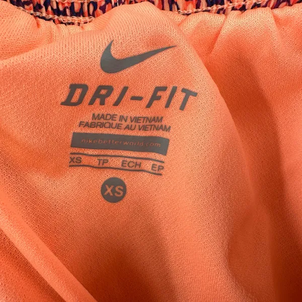 Nike Size XS‎ Shorts Orange Blue Lined Dri Fit Running Gym Exercise Activewear - Image 5
