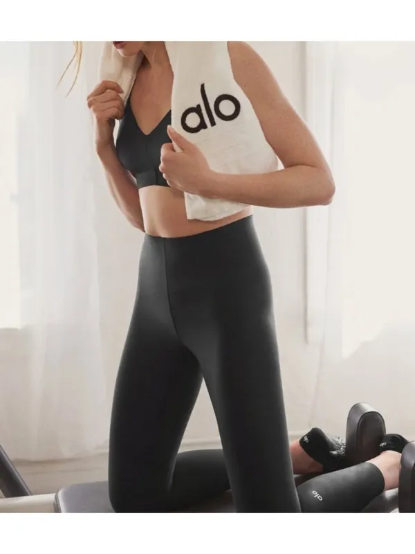 Alo Airlift Strength Extreme High-Waist 7/8 Legging Black Hi-Rise Waisted Tights - Image 7