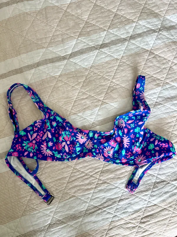 Bright Swimwear Top Bikini Floral - Image 2