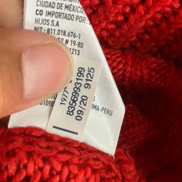 American Eagle Dreamspun Dolman Sleeve Red Knit Oversized Crewneck Sweater #722 - Image 9