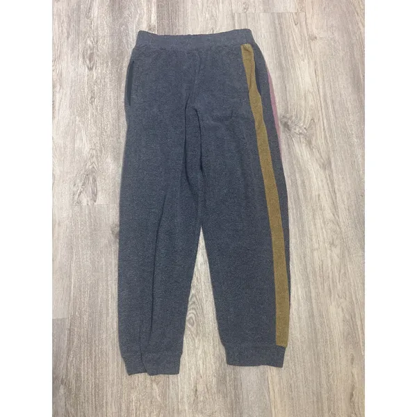 Free People Blue Monday Fleece Joggers in Valley Girl Colorway Side Stripe Small - Image 2