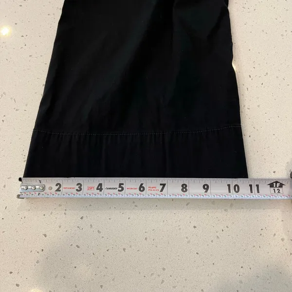 Maeve The Colette Ponte Crop Wide-Leg Pants Black‎ Linen Blend Size 30 - Image 12
