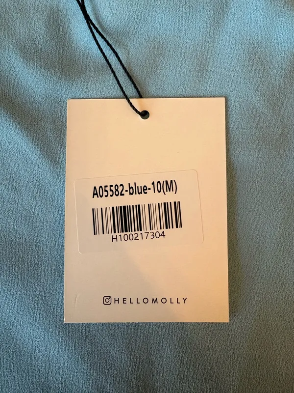 Hello Molly Velvet Moons Mini Dress Light Blue - M - Image 6