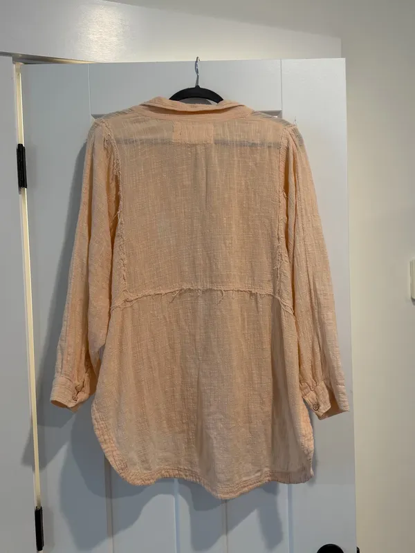 Linen Free People Button Up - Image 7