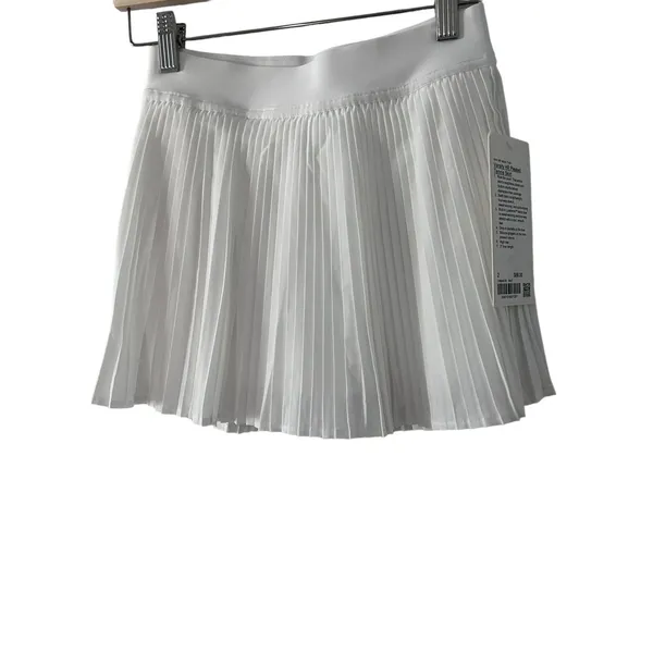 Lululemon High-Rise Pleated Tennis Skirt White Size 2 NWT - Image 4