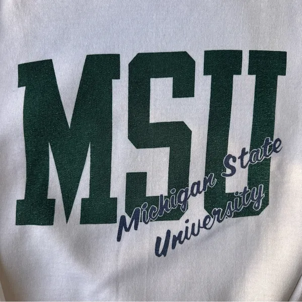Vintage Champion MSU Sweatshirt Women’s Size Large Michigan State - Image 2