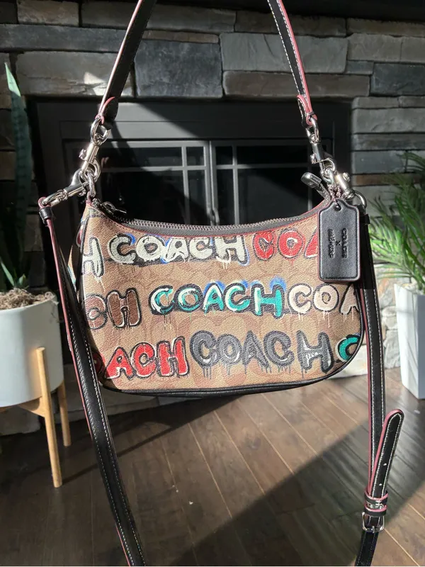 Coach X Mint + Serf Teri Shoulder Crossbody Bag, Graffiti, CM096 - Image 16