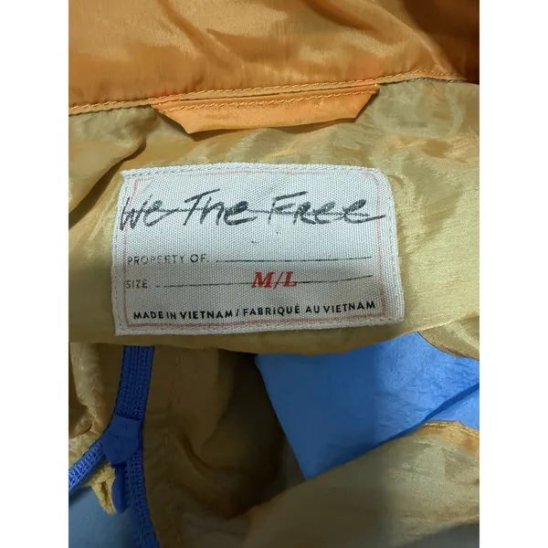 Free‎ People We The Free Summer Winds Poncho Blue Women's Size Medium/Large - Image 12