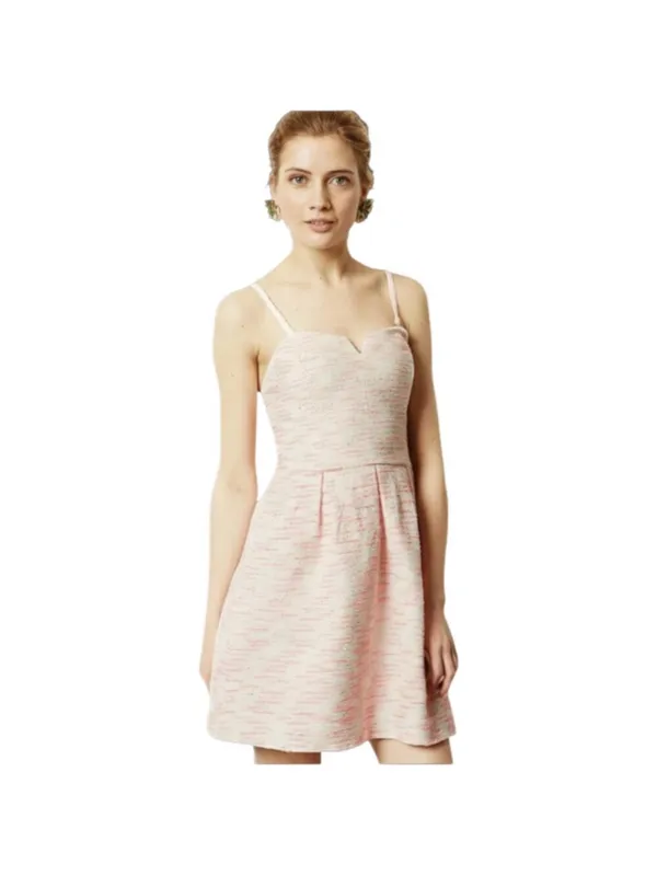 Anthropologie Moulinette Soeurs Pink Tweed Dress Women’s 0‎ Barbiecore Coquette - Image 3