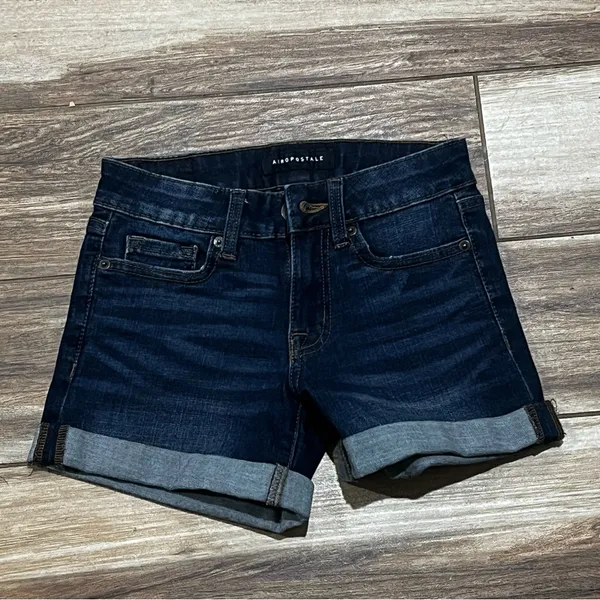 Aeropostale blue denim shorts - Image 2