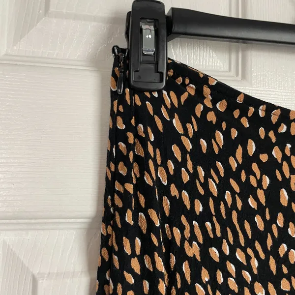 Zara Cheetah leopard animal print midi skirt size M womens - Image 3