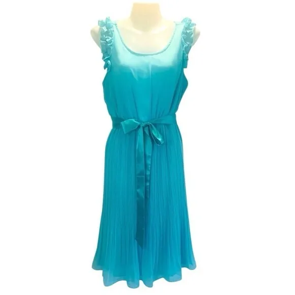 Ever Pretty Woman‎ Sz 10 Turquoise Feminine Coquette Girl Whimsical Fairy Dress - Image 2