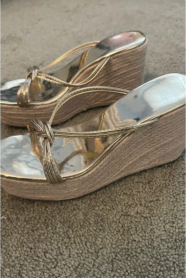 Gold Wedges Size 8 - Image 2