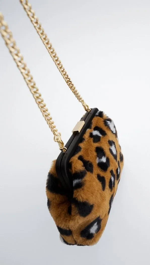 Animal Cheetah Print Crossbody Bag Purse - Image 3