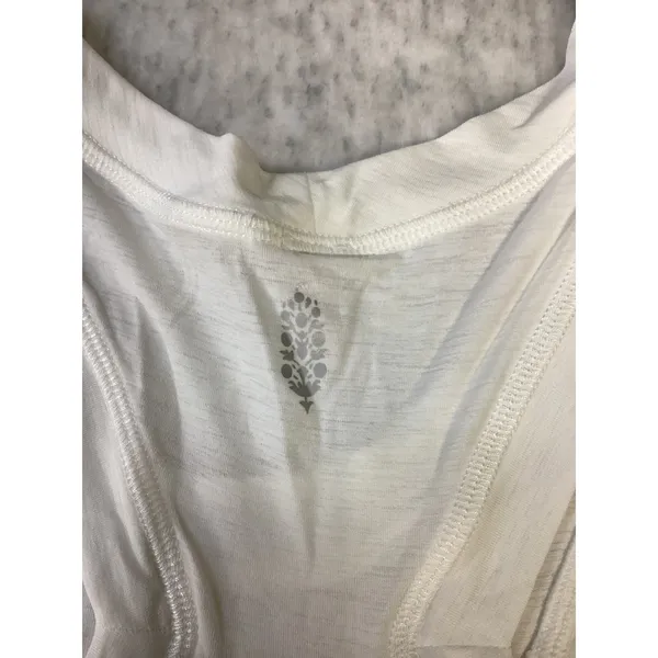 FP Movement Free People Happiness Runs Tank Top White OB1964105 Womens Large - Image 3