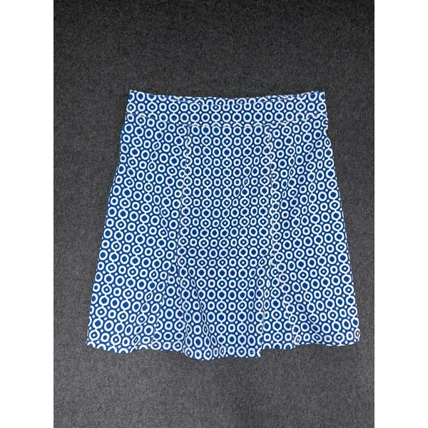 Rip Skirt Hawaii Dot Dot Dot Classic Blue and‎ White Print Size Small - Image 6
