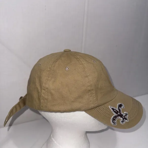 Pit Bull Cap Fitted Womens One Size Black Rhinestone Cadet Y2K‎ Fleur de lis - Image 4