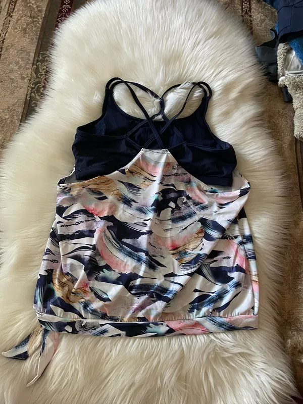 Athleta Vivid Side Tie Tankini Top - Image 6