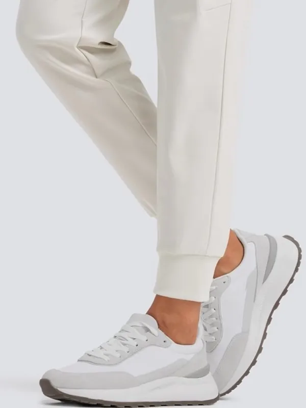 Crz Yoga Golf Gorpcore Athleisurewear Activewear Cream Bone Jogger Pants M - Image 2