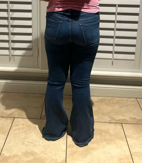 Boutique Rockin C dark wash flare jeans - Image 3