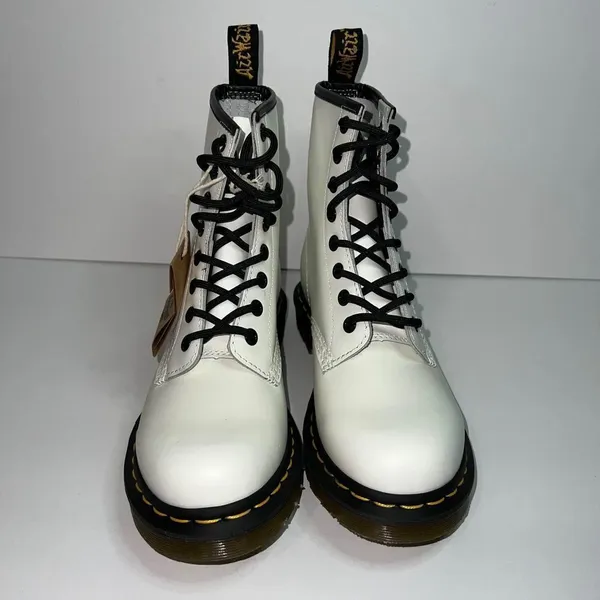 Dr. Martens 1460 W Patent Leather Boots Women’s Sz 6 - Image 4