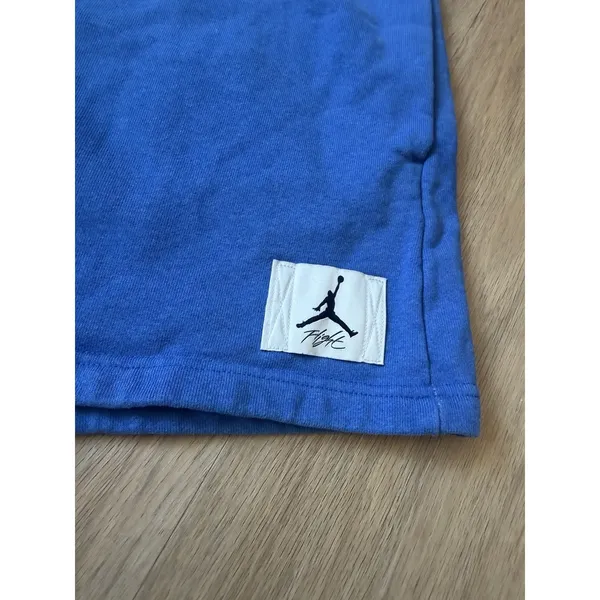 Nike Air Jordan womens Flight Fleece Shorts Game Royal Blue Small - Image 2