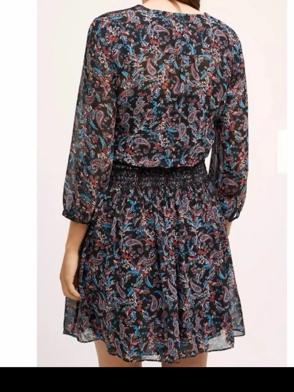 Anthropologie Vanessa Virginia Women’s Paisley Pattern V-neck Dress Size XS - Image 2