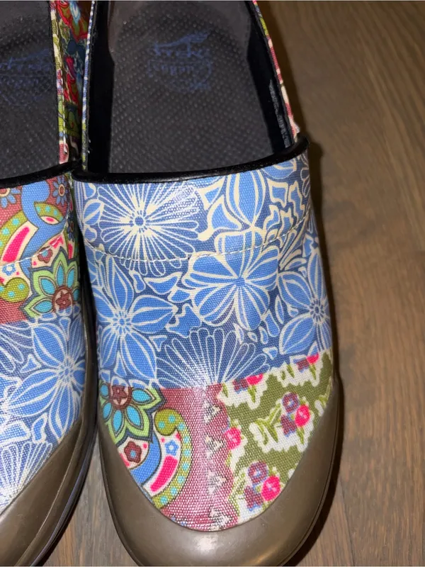 Dansko Vegan Floral Patchwork Professional Clogs EU 40 Nurse Comfort Shoes - Image 5