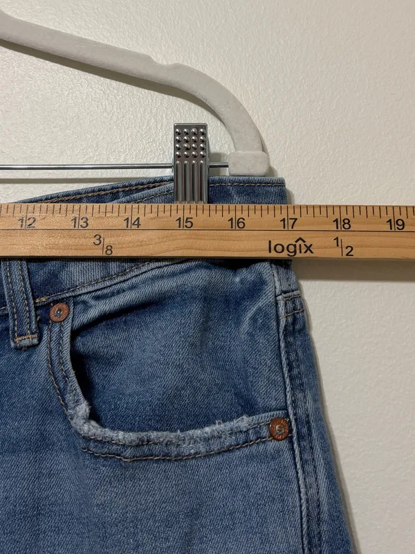 American Eagle Super High Rise Baggy Wide Leg Jeans Size 14 - Image 9