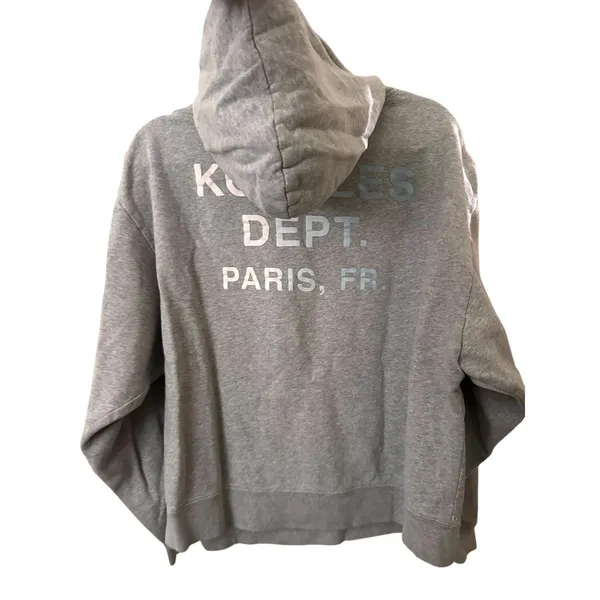 THE KOOPLES Ombre Logo Hooded Sweatshirt Gray One Size - Image 2