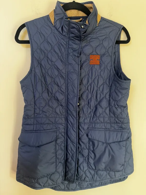 NWT Peter Millar Addison Quilted Travel Vest Navy M Medium Golf *CC customized* - Image 7