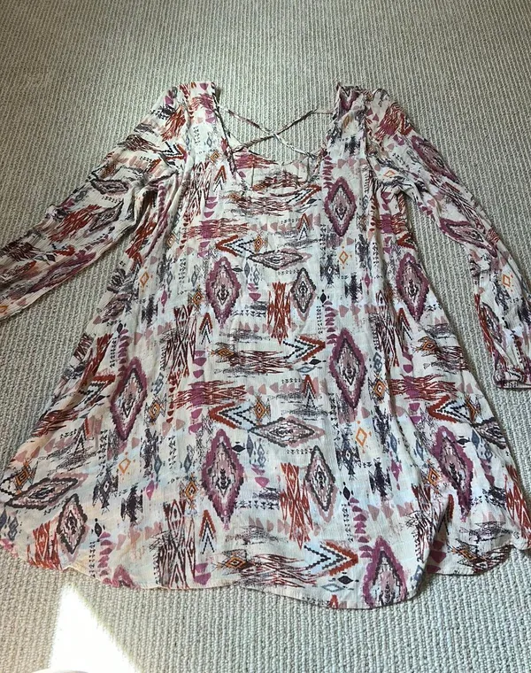 Billabong Boho Mini Dress M - Image 2