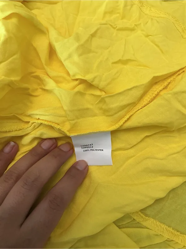 CHICME Yellow Halter Maxi Dress XL Smocked Back - Image 9