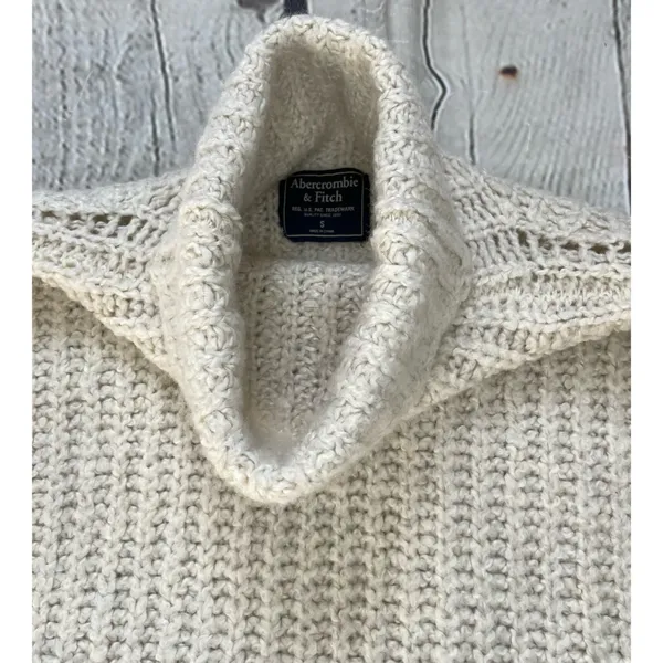 Beige High Neck Longline Sweater - Image 9