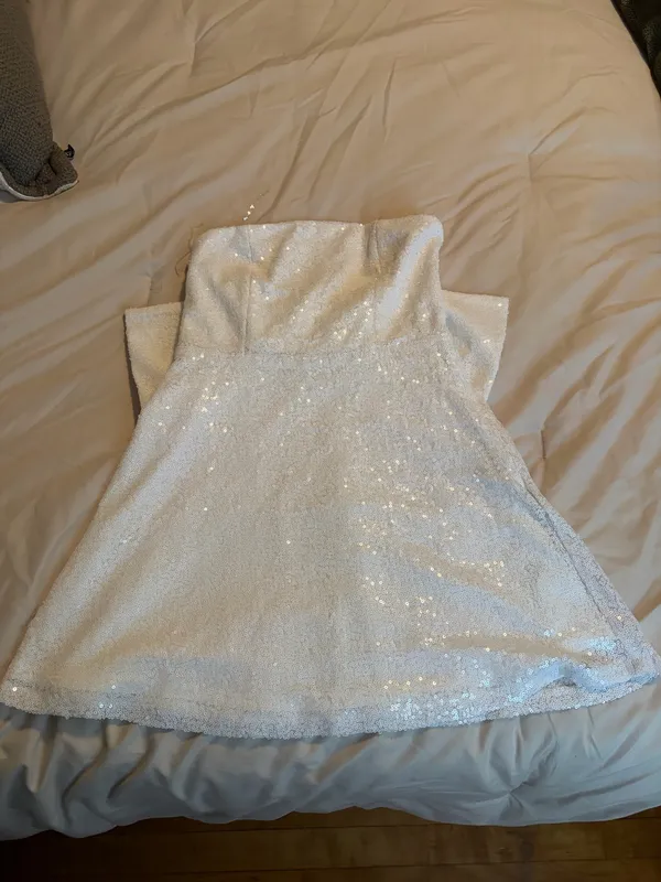 Altar'd State Dress Mini White Medium - Image 3