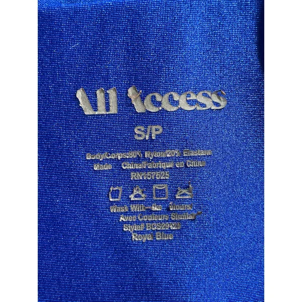 All Access Women's Blue High Rise Cropped Yoga Workout Athletic Leggings Pants S - Image 6