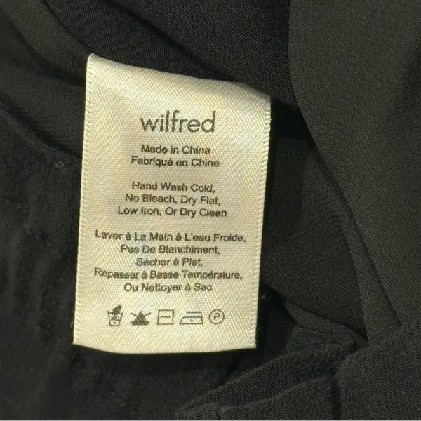 Wilfred Montrouge Shorts Crepe Paperbag Tie Waist Black Small Minimal Beachy - Image 10