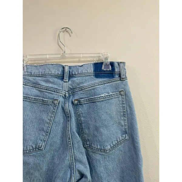 Abercrombie 90s Relaxed Jeans High Rise Light Wash Straight 30/10‎ - Image 8