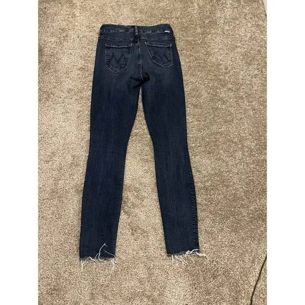 MOTHER The Looker Ankle Fray Jeans Hot Springs Size 25 - Image 6