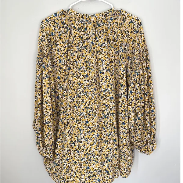 American Holic Floral Print Blouse Top Long Sleeve Button Down‎ Womens Medium - Image 3