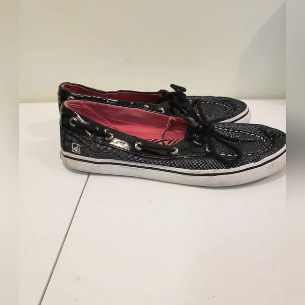 Sperry Black Canvas Boat Shoes - Image 3